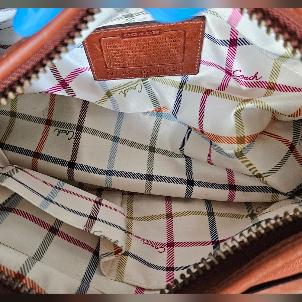 Coach Bleeker Brown Leather Shoulder Bag - Picture 10 of 11